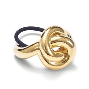 NEW!! Gold Tone Hair Knot Elastic Band